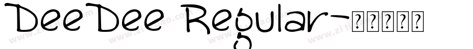 DeeDee Regular字体转换